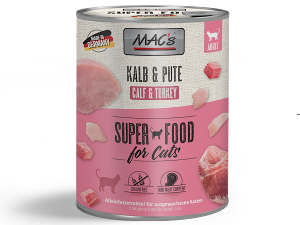Mac's Katten Natvoer Blikjes 800g kalfsvlees & kalkoen